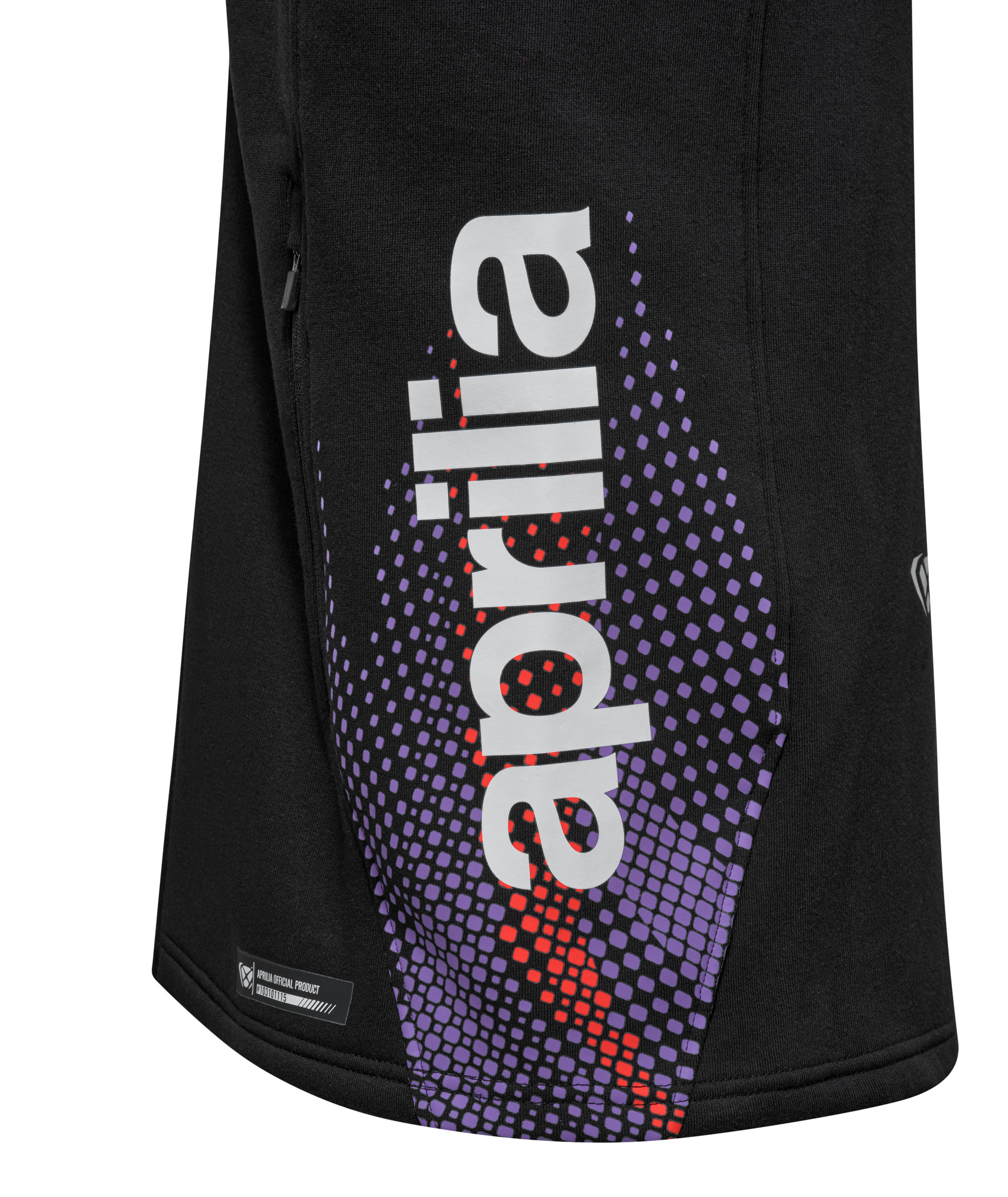 Felpa con cerniera Aprilia Racing Team Replica 2026 da uomo, nera