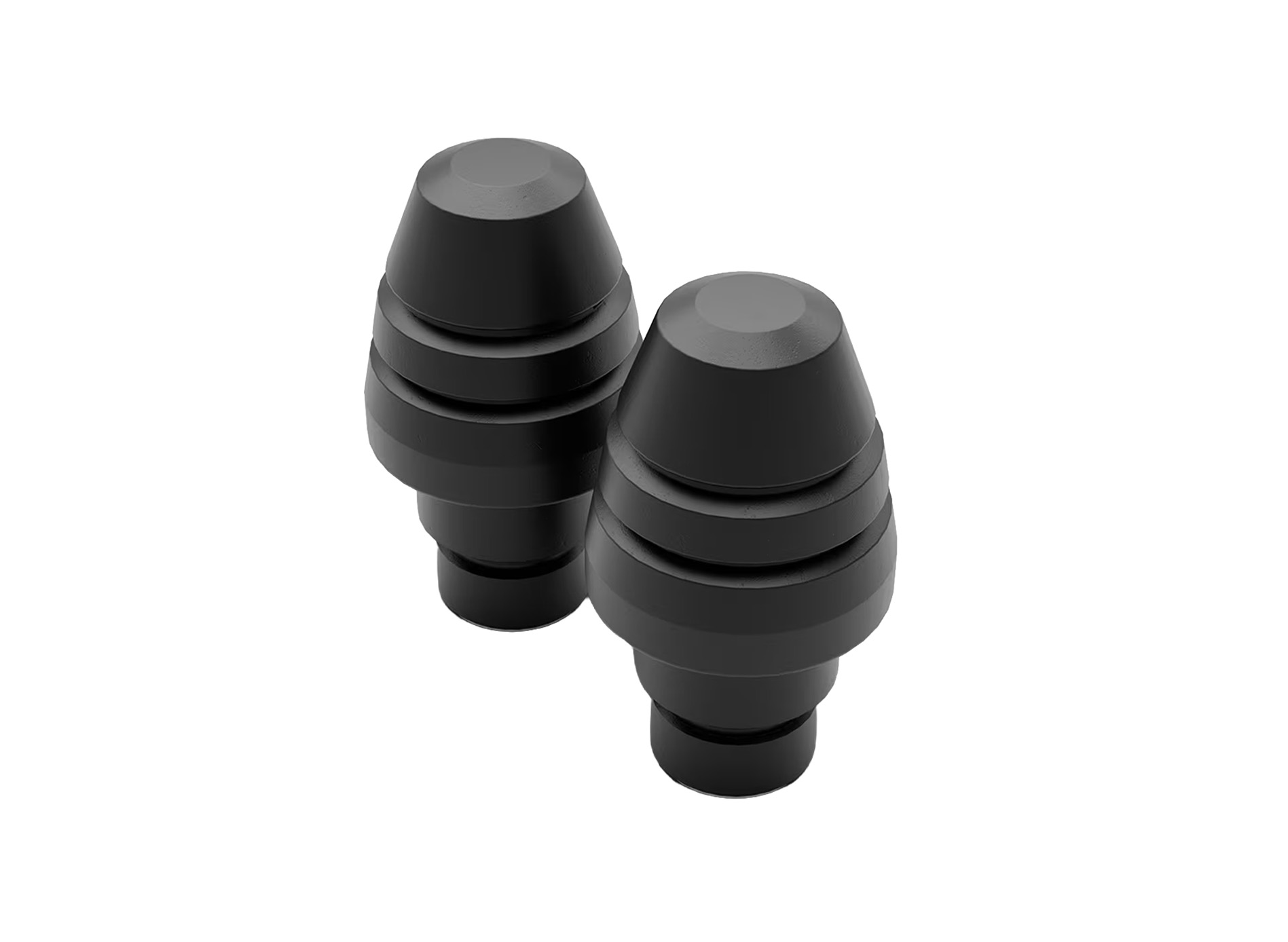 Peso terminale del manubrio in alluminio nero per Aprilia RSV4 / Tuono V4 1100 (25-)