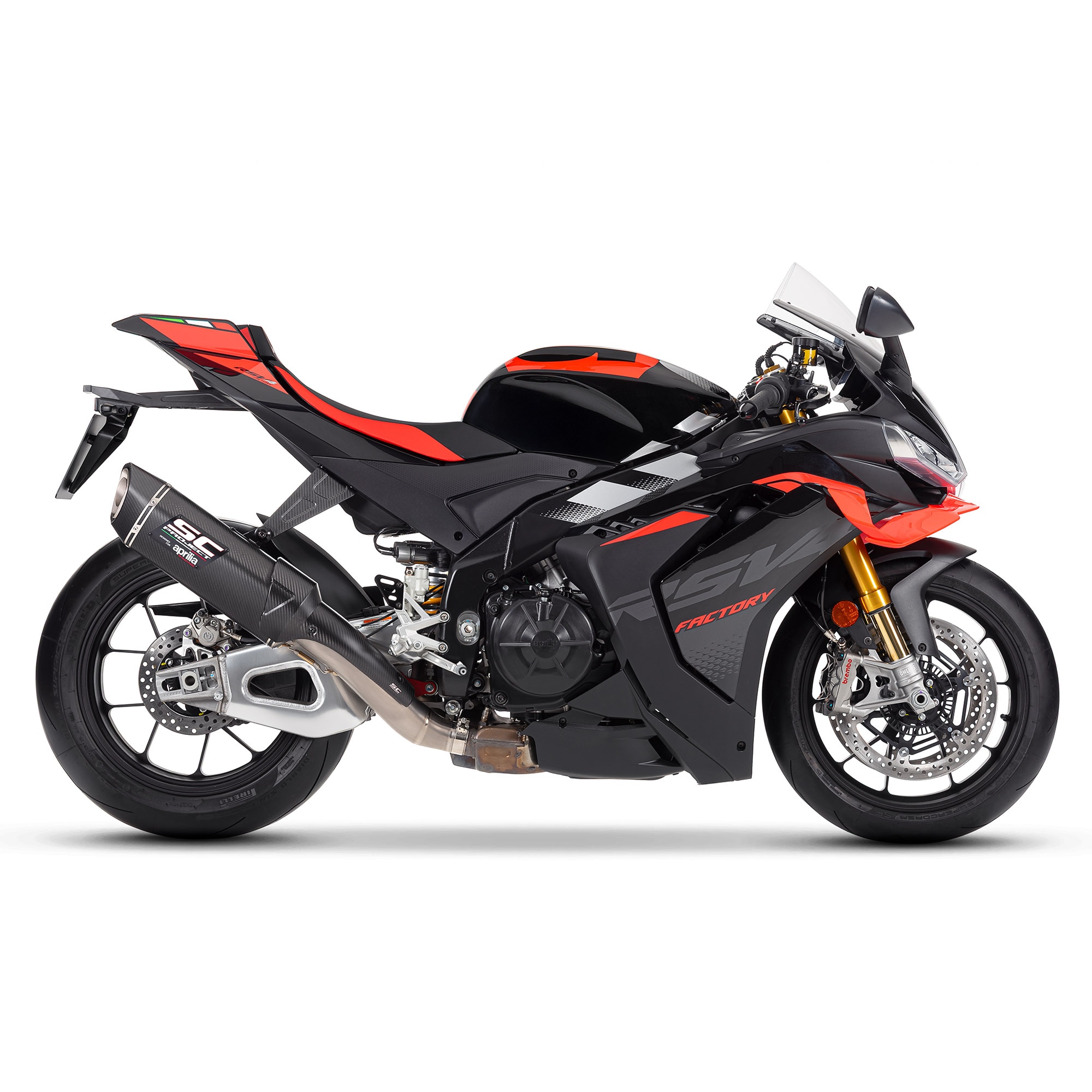 Silenziatore Slip-on SC-Project Street Legal per Aprilia RSV4 / Tuono V4 1100 (25-)