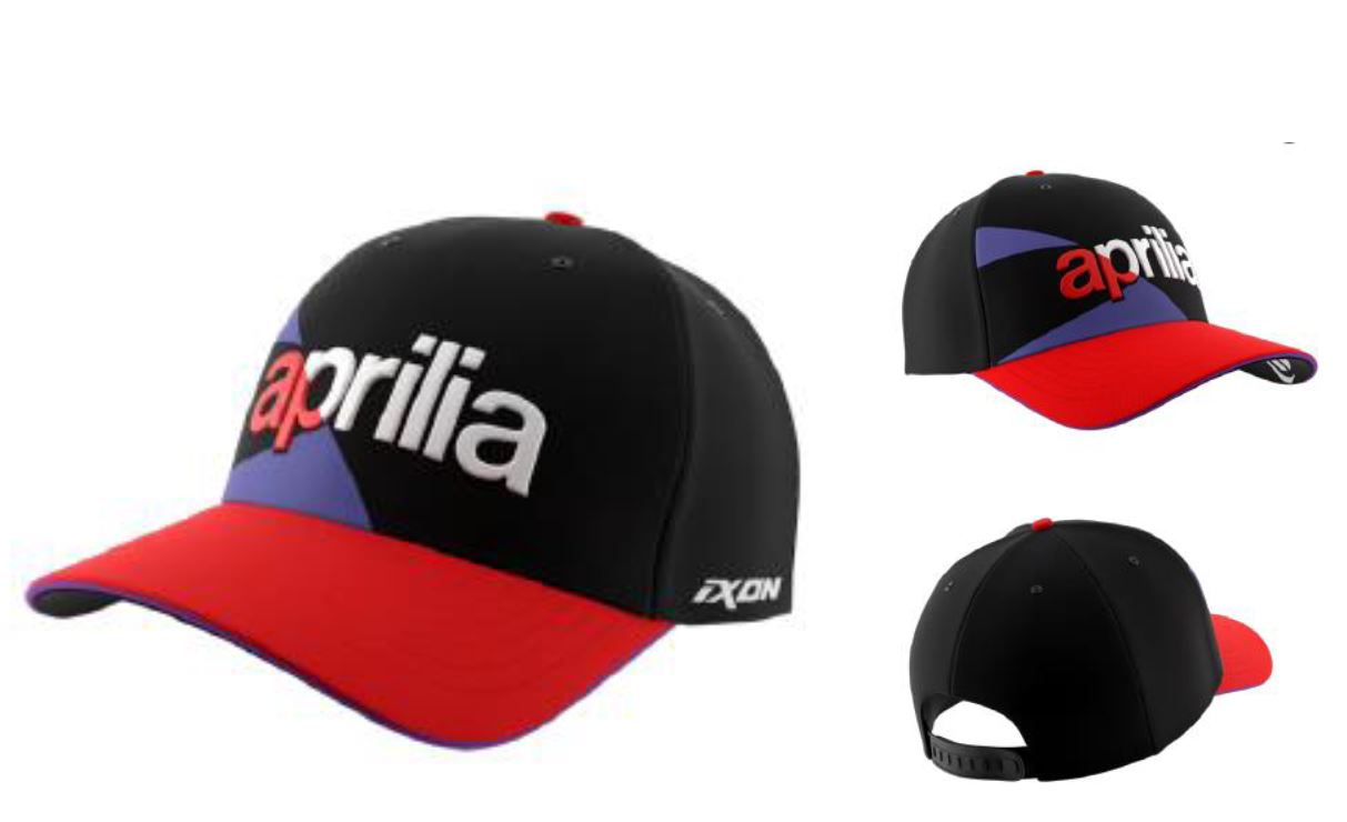 Cappello da baseball Aprilia dual collection 2024 nero rosso viola