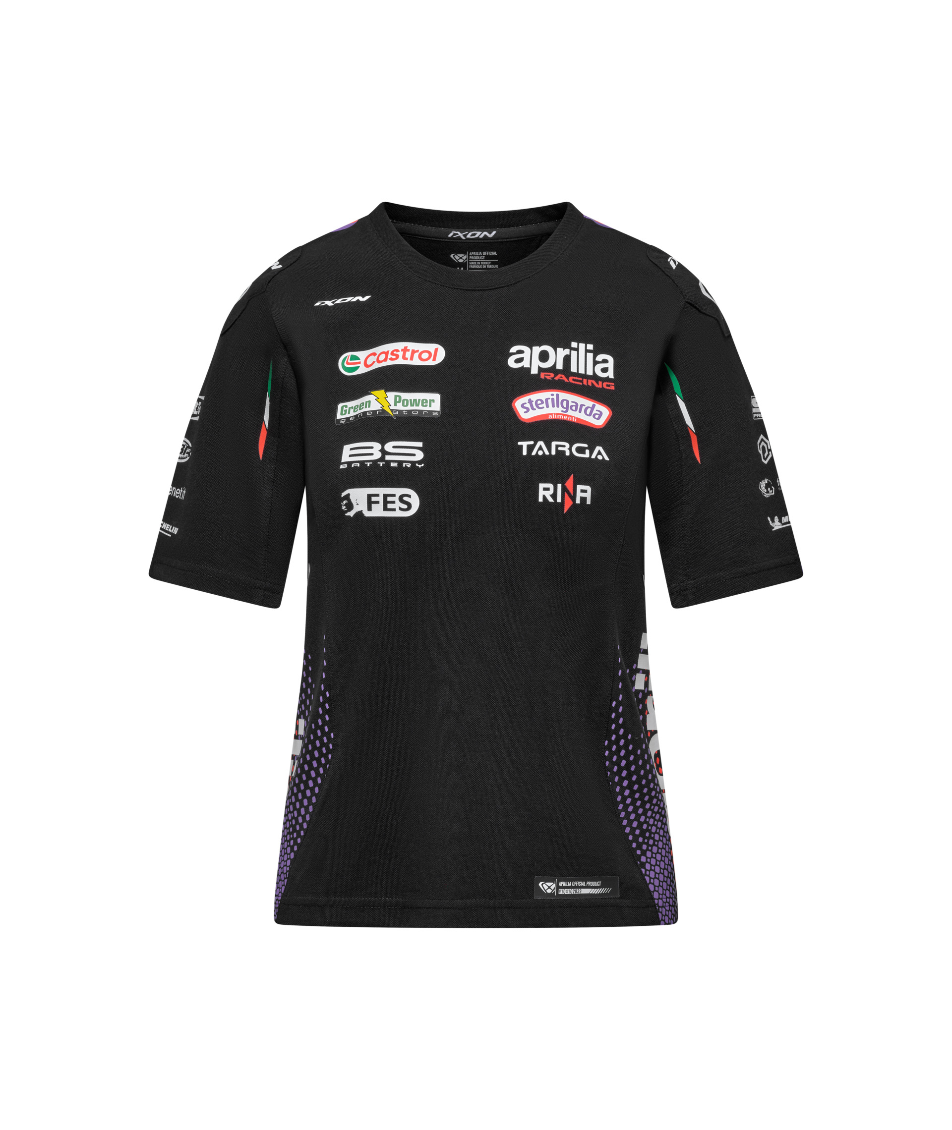 Maglietta Aprilia Racing Team Replica 2026 da donna, nera