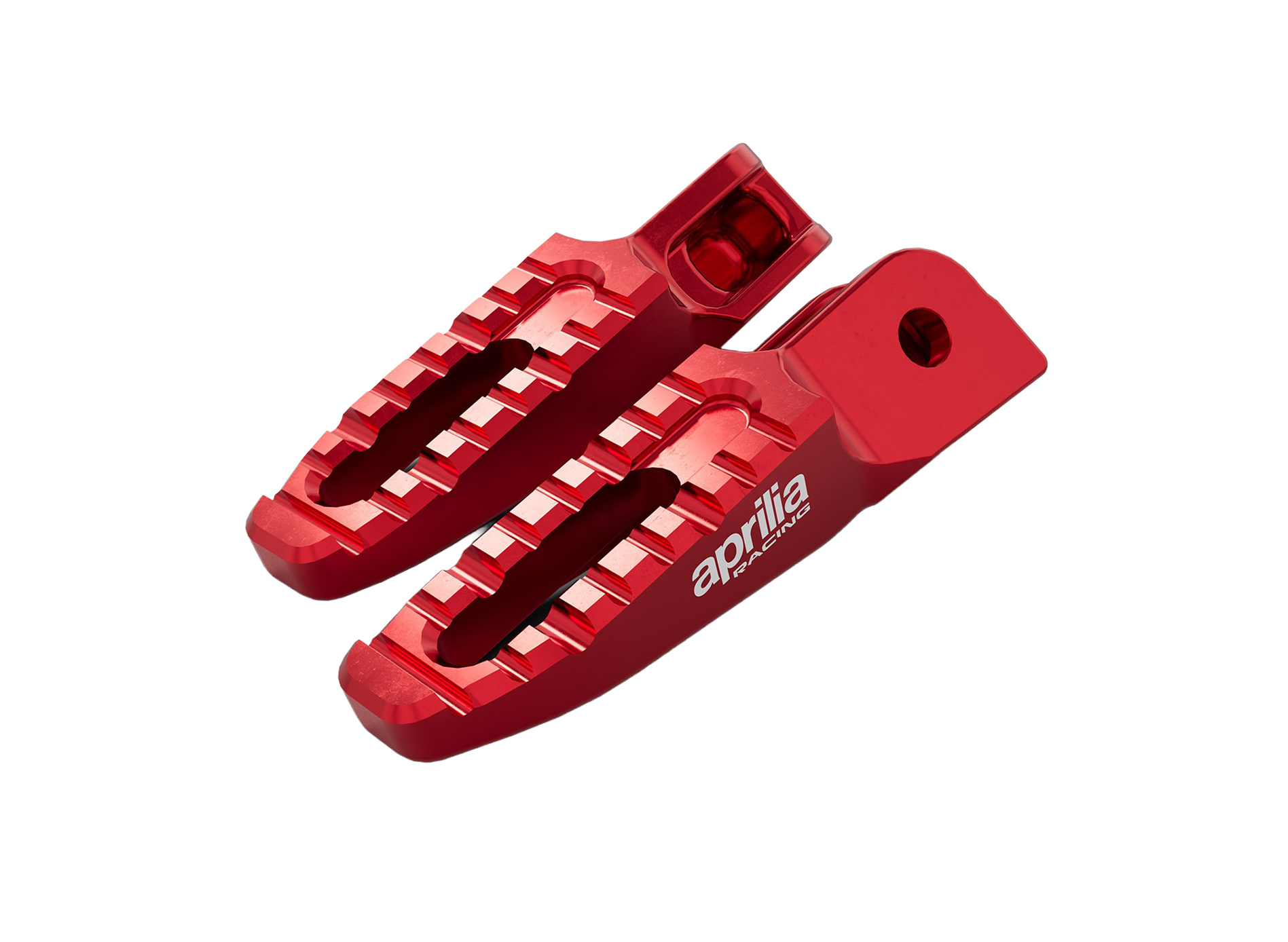 Poggiapiedi in alluminio rosso per Aprilia 457 (24-) / Tuono 457 (25-)