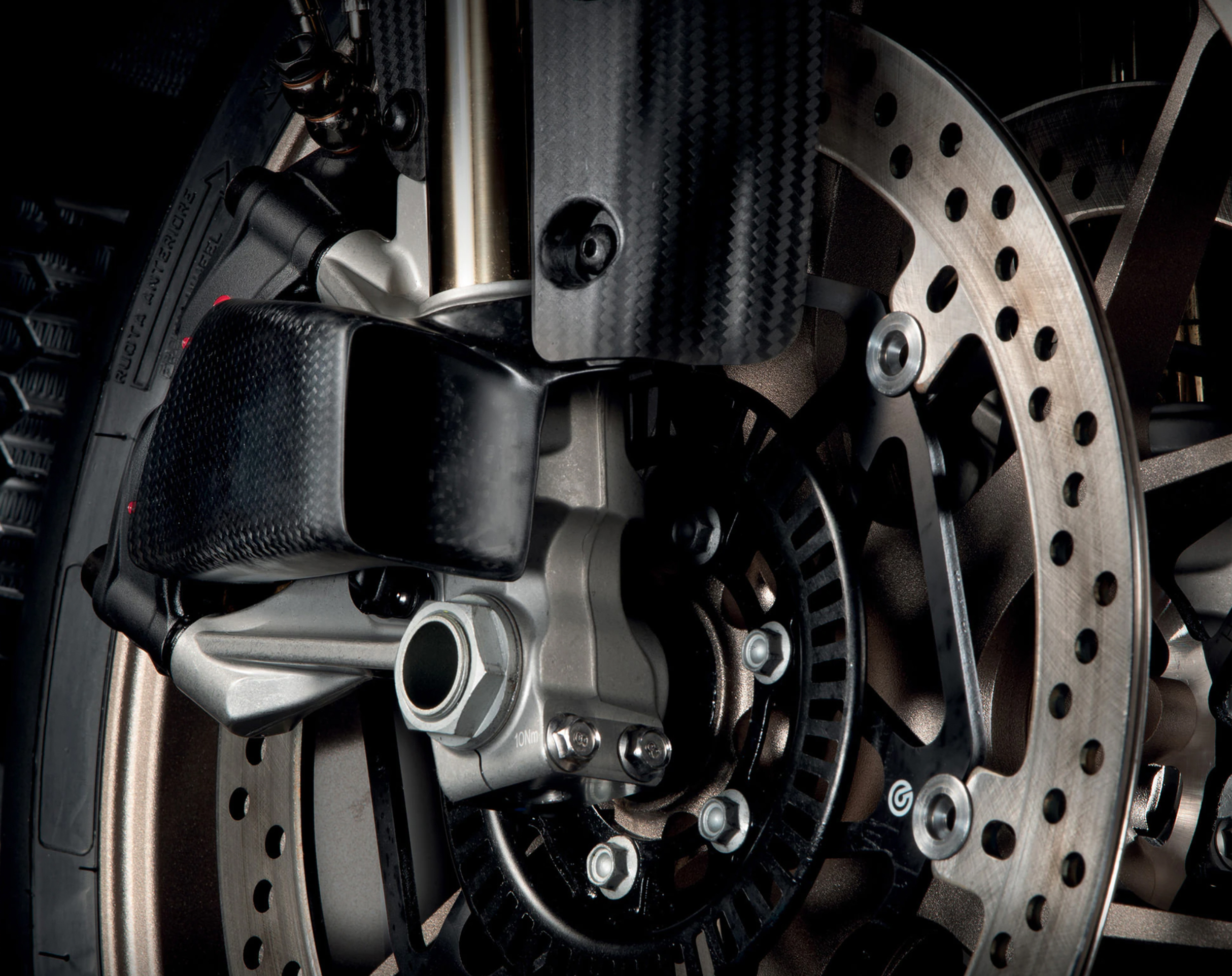 Deflettore aria freno in carbonio Aprilia RSV4 / Tuono 1000/1100