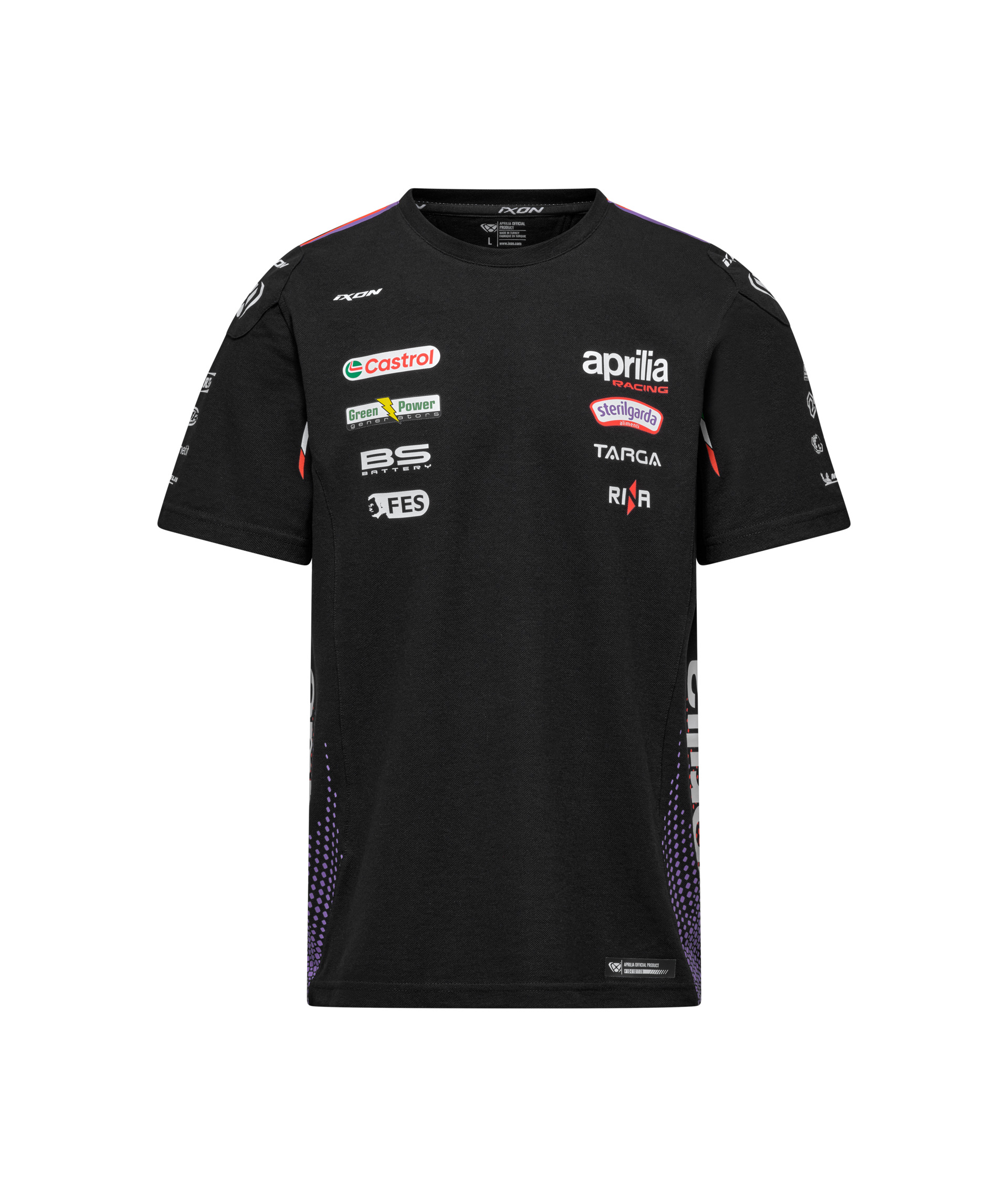 Maglietta Aprilia Racing Team 2026 da uomo, nera