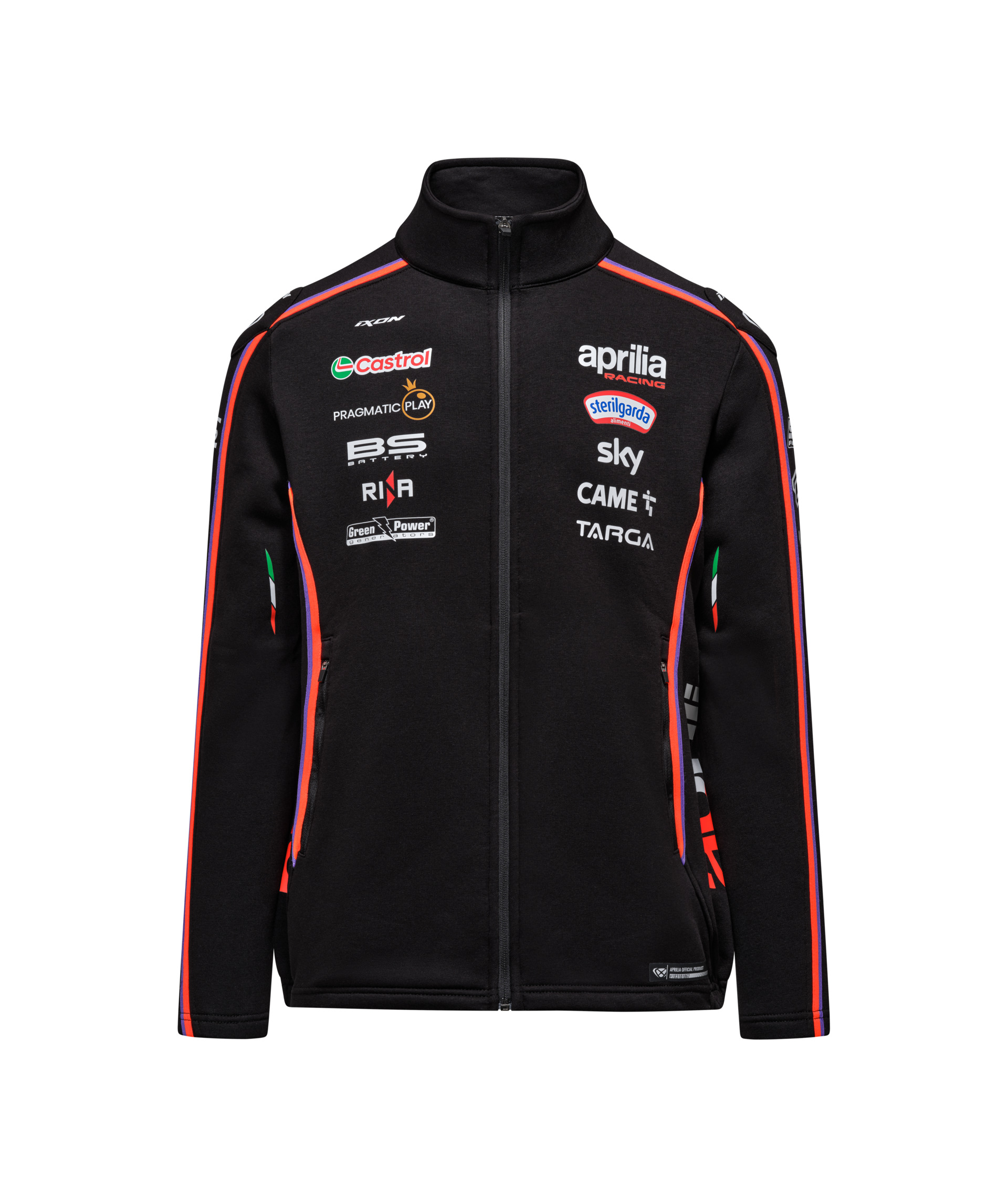 Felpa Aprilia con zip Racing Team Replica Uomo