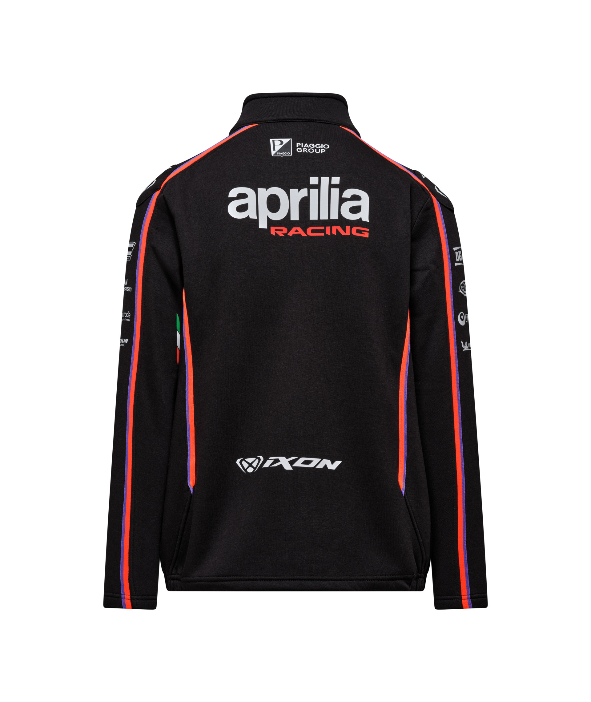 Felpa Aprilia con zip Racing Team Replica Uomo